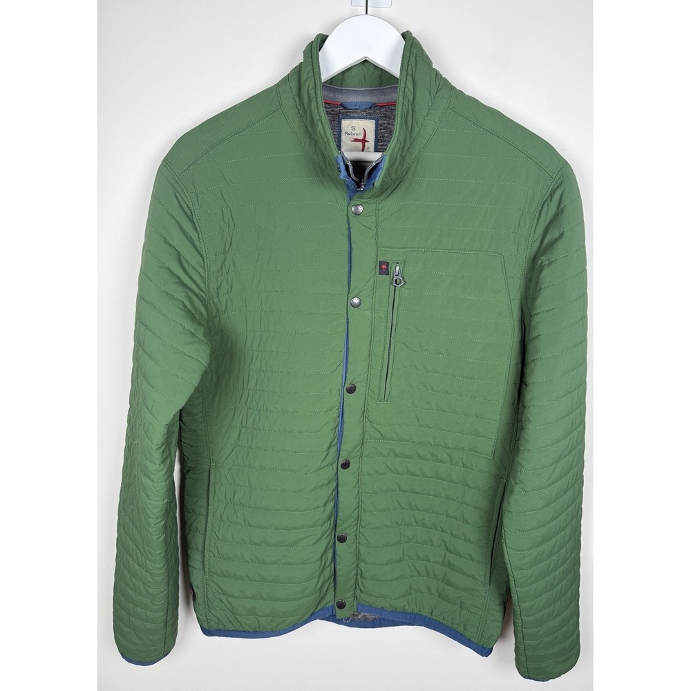 Relwen Windzip Jacket Pine Green Mens Small Huckberry Coat Quilted Zip GORP